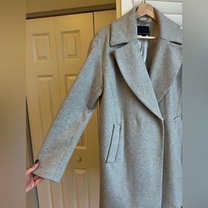 Banana Republic Mario Belucci Wool Coat - light gray size XS